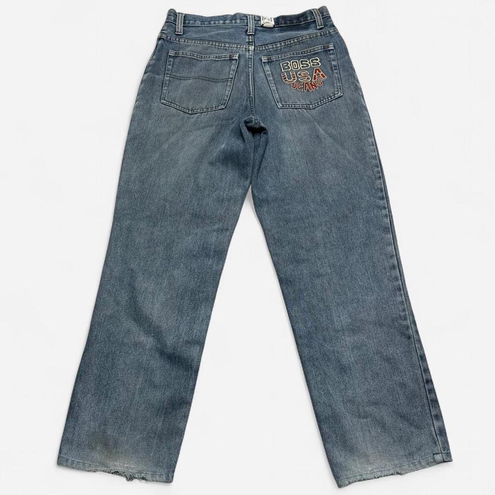 Vintage Hugo Boss BOSS USA Jeans Light Wash Denim 32x30 Y2K